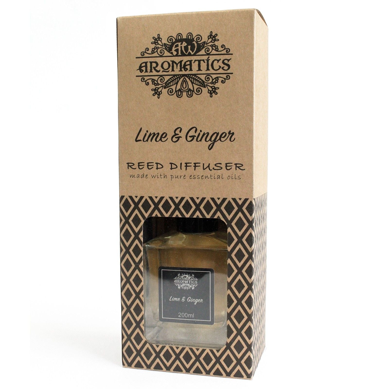 Lime & Ginger Essential Oil Reed Diffuser — 200ml